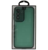 Coque transparente mate avec protection pour appareil photo pour Samsung Galaxy A17 Vert foncé