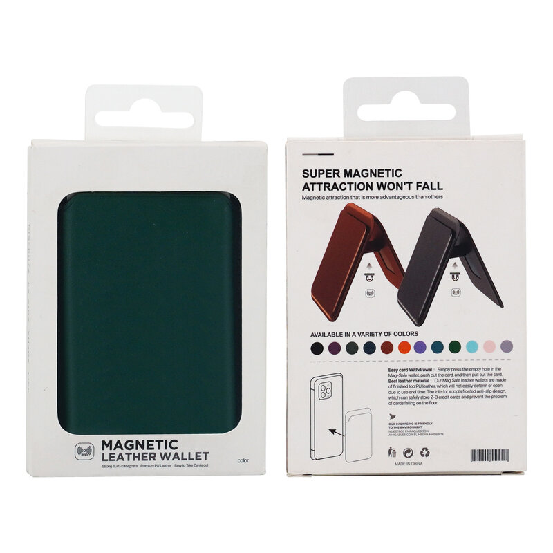 A Model Type A MagSafe Kaart Houder Dennengroen