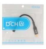 DTECH USB-C-auf-3,5-mm-Audio-Adapterkabel – DCH-2930 – Schwarz