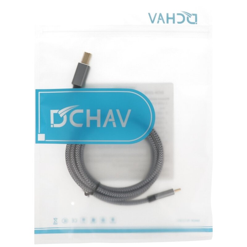 DTECH Câble d'imprimante USB-C 1,5 m - DCH-2939-1.5M - Gris