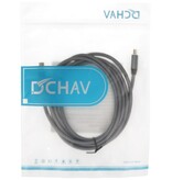 DTECH 2 m langes USB-C-Druckerkabel – DCH-2939-2M – Grau