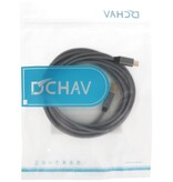 DTECH Type-C printerkabel 3 m - DCH-2939-3M - Grå