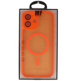 Matt-transparente MagSafe-Hülle mit Kameraschutz für iPhone 16 Plus, Orange