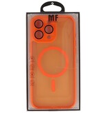 Matt-transparente MagSafe-Hülle mit Kameraschutz für iPhone 16 Pro Max, Orange