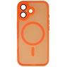 Matt-transparente MagSafe-Hülle mit Kameraschutz für iPhone 17, Orange