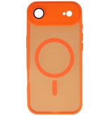 Matte-Transparent with Camera Protector Magsafe Case for iPhone 17 Air Orange