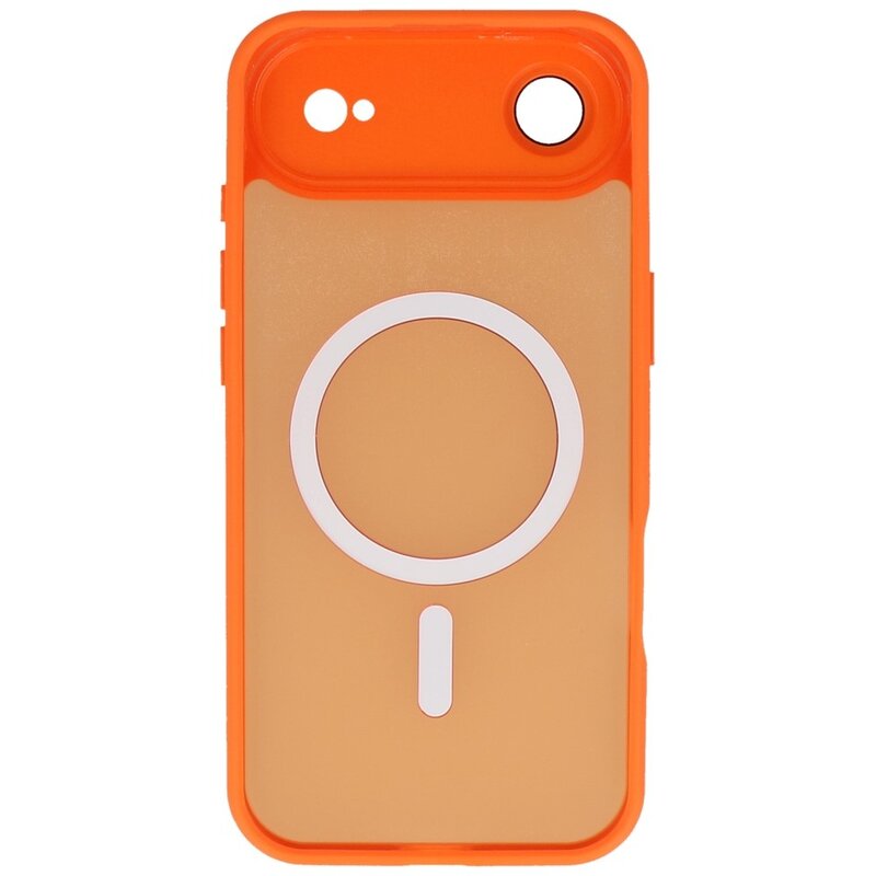 Mattransparent Magsafe-cover med kamerabeskytter til iPhone 17 Air, orange