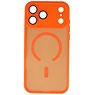 Matt-transparente MagSafe-Hülle mit Kameraschutz für iPhone 17 Pro Max, Orange