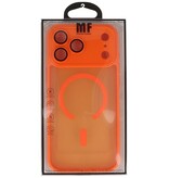 Matt-transparente MagSafe-Hülle mit Kameraschutz für iPhone 17 Pro Max, Orange