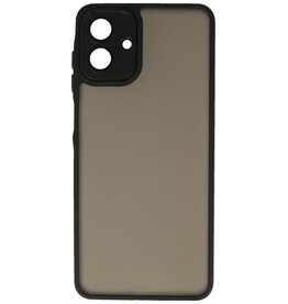Mattransparent cover med kamerabeskyttelse til Samsung Galaxy A07, sort