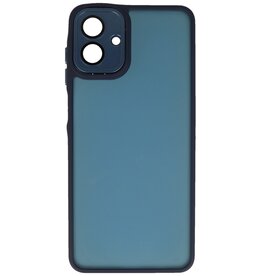 Mat-Transparent met Camera Beschermer Case voor Samsung Galaxy A07 Blauw