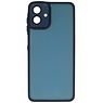 Matte-Transparent with Camera Protector Case for Samsung Galaxy A07 Blue