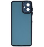 Coque mate transparente avec protection pour appareil photo pour Samsung Galaxy A07 Bleu