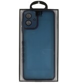 Matte-Transparent with Camera Protector Case for Samsung Galaxy A07 Blue