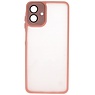 Coque mate transparente avec protection pour appareil photo pour Samsung Galaxy A07 rose