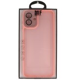 Custodia protettiva opaca-trasparente con fotocamera per Samsung Galaxy A07 rosa