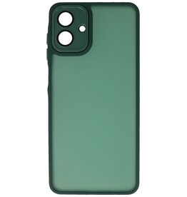 Custodia protettiva opaca-trasparente con fotocamera per Samsung Galaxy A07 verde scuro