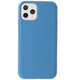 2,0 mm moderigtigt farvet TPU-cover til iPhone 11 Pro Max i marineblåt