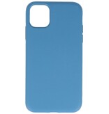 2,0 mm moderigtigt farvet TPU-cover til iPhone 11 Pro Max i marineblåt
