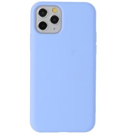 2,0 mm moderigtigt farvet TPU-cover til iPhone 11 Pro Max lilla
