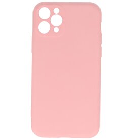 2,0 mm dünne TPU-Schutzhülle in modischer Farbe für iPhone 11 Pro Max, Pink