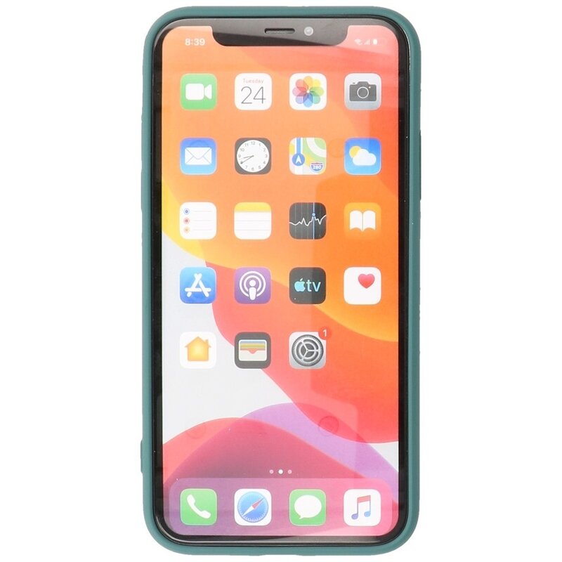 Funda de TPU de 2,0 mm para iPhone 11 Pro Max en color verde oscuro