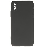 2.0mm Fashion Color TPU Hoesje voor iPhone Xs Max Zwart