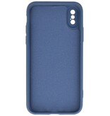 2.0mm Fashion Color TPU Hoesje voor iPhone Xs Max Navy