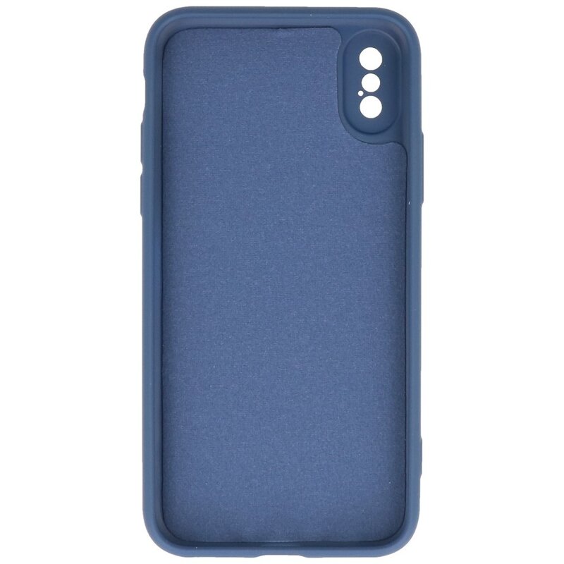 2.0mm Fashion Color TPU Hoesje voor iPhone Xs Max Navy