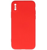 2.0mm Fashion Color TPU Hoesje voor iPhone Xs Max Rood