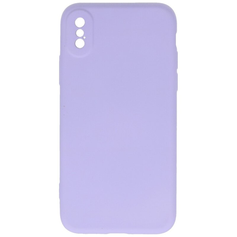 Custodia in TPU colorato alla moda da 2,0 mm per iPhone Xs Max viola