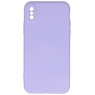 2.0mm Fashion Color TPU Case for iPhone Xs Max Purple