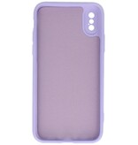 2.0mm Fashion Color TPU Hoesje voor iPhone Xs Max Paars