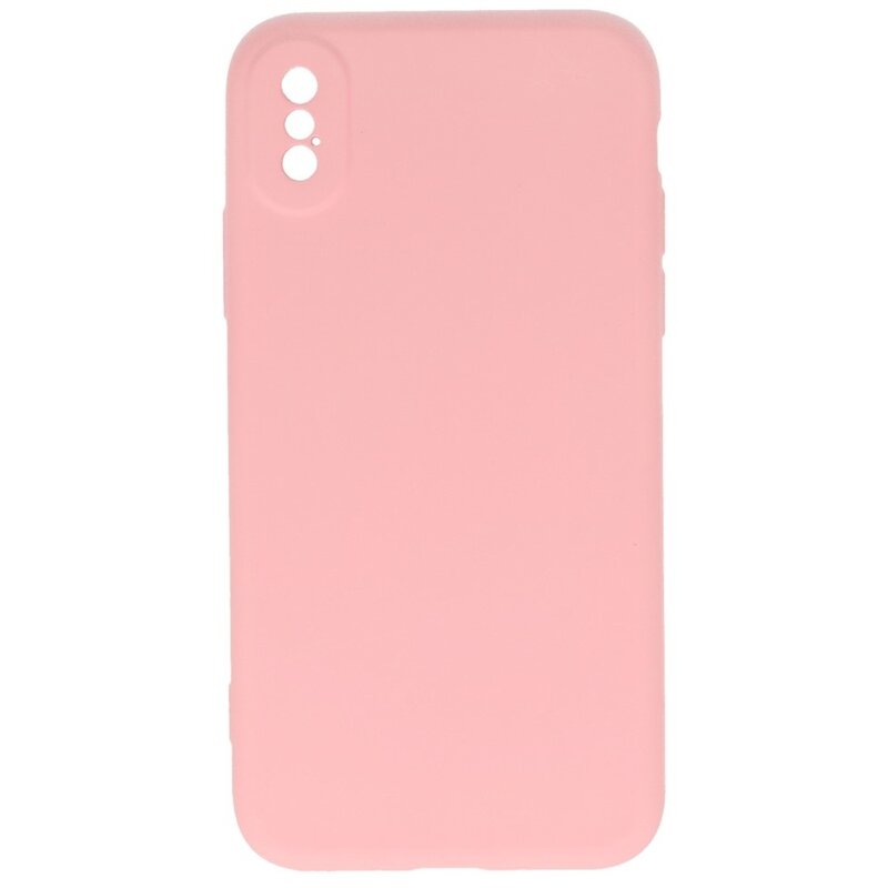 2.0mm Fashion Color TPU Hoesje voor iPhone Xs Max Roze