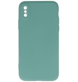 Custodia in TPU colorato alla moda da 2,0 mm per iPhone Xs Max verde scuro