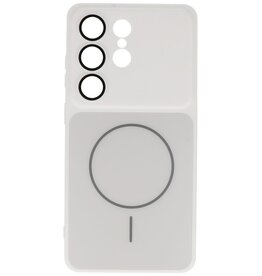 Kong Ning Étui MagSafe pour Samsung Galaxy S26 Ultra Blanc - Série KN