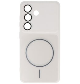 Kong Ning Étui MagSafe pour Samsung Galaxy S26 blanc (Série KN)