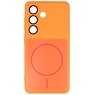 Kong Ning Serie KN - Funda Magsafe para Samsung Galaxy S26 Naranja