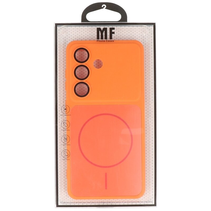 Kong Ning KN Serie - Magsafe Hoesje voor de Samsung Galaxy S26 Oranje