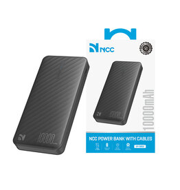 NCC Powerbank DY-0802 10000mAh 10W med USB-A + C + Micro-kabel