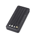 NCC Powerbank Batterie externe NCC DY-0802 10 000 mAh 10 W avec câbles USB-A, USB-C et micro-USB