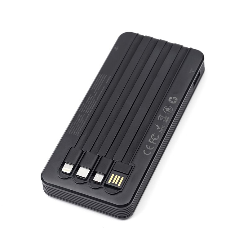 NCC Powerbank NCC Powerbank DY-0802 10000mAh 10W con cavo USB-A + C + Micro