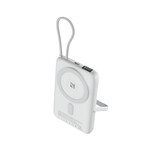 NCC Powerbank Cargador rápido magnético NCC Powerbank WS-T185BLF Serie SC de 10 000 mAh y 22,5 W con función de reposo - Gris claro