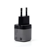 NCC Oplader Cargador USB-A + C NCC GaN YC Series CD-0102 de 20 W (negro)