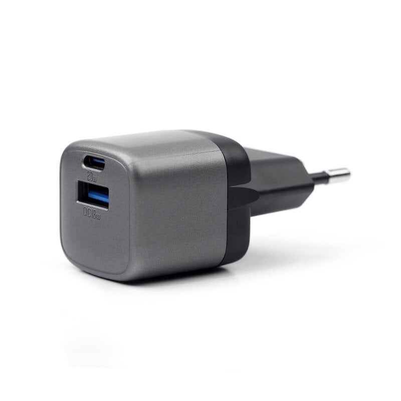 NCC Oplader Chargeur USB-A + C 20 W NCC GaN série YC CD-0102 - Noir