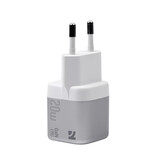 NCC Oplader NCC GaN YC-serien CD-0104 20W USB-A+C oplader - hvid