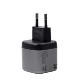 NCC Oplader NCC GaN RC Serie CD-0202 45W USB-A + C Ladegerät - Schwarz