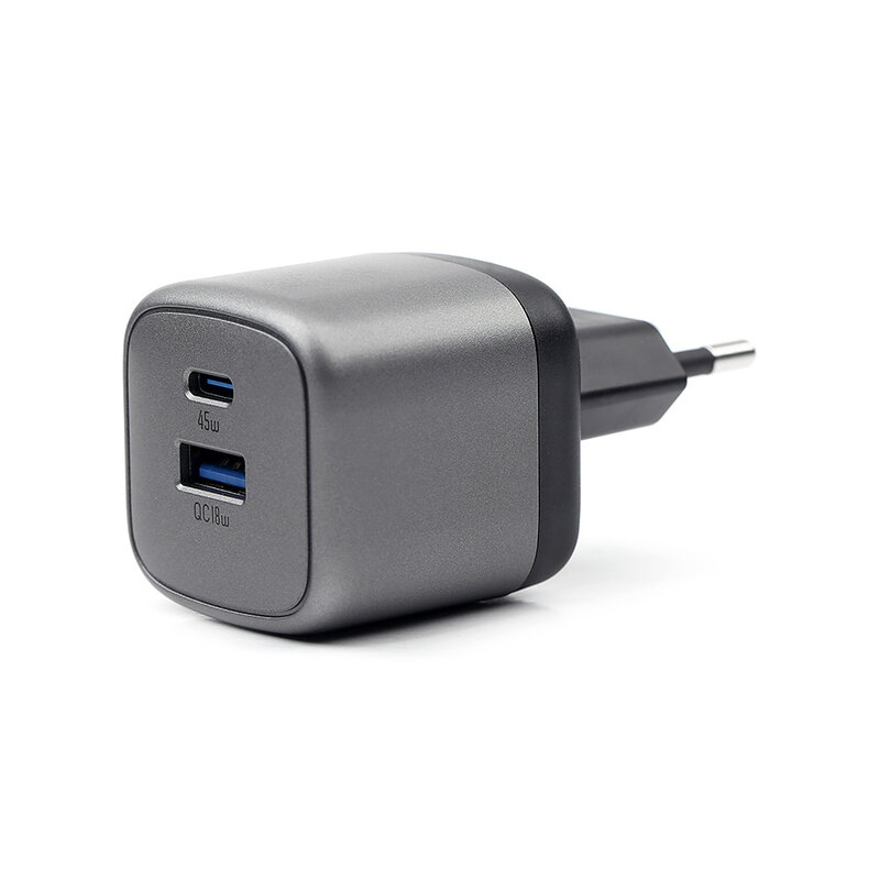 NCC Oplader NCC GaN RC Series CD-0202 45W USB-A + C Oplader - Zwart