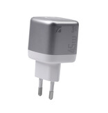 NCC Oplader Cargador NCC GaN RC Series CD-0204 de 45 W USB-A+C - Blanco