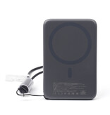 NCC Powerbank Cargador rápido magnético NCC Powerbank WS-T192BP Serie XN de 5000 mAh y 20 W - Negro